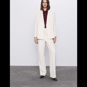 ZARA STRAIGHT TROUSERS WITH FRONT SEAM P